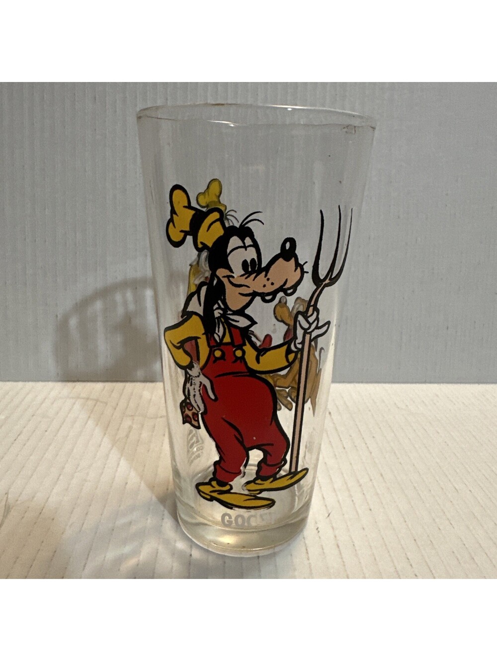 1978 Pepsi Collector Series Glass Happy Birthday Mickey Goofy Pluto W/flaws